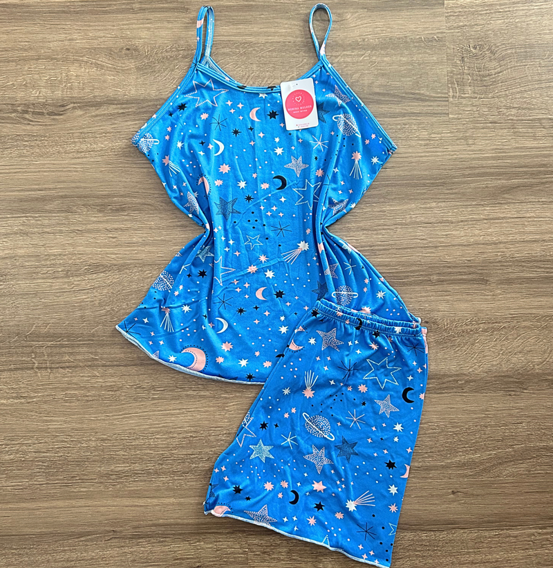 Pijama Feminino Baby Doll Moderno