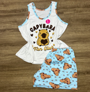 Pijama Feminino Baby Doll Capivara