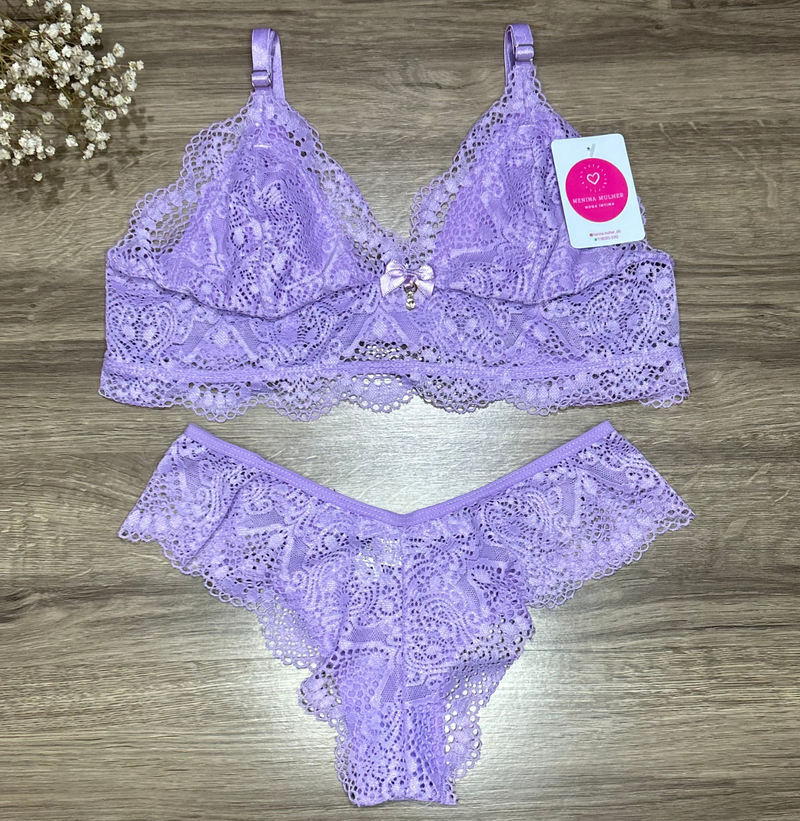 Conjunto Lingerie Chanel Feminino