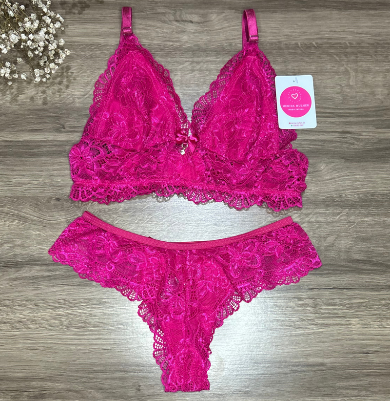 Conjunto Lingerie Chanel Feminino