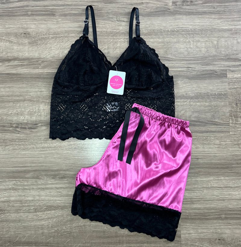 Pijama Feminino Toque de Cetim