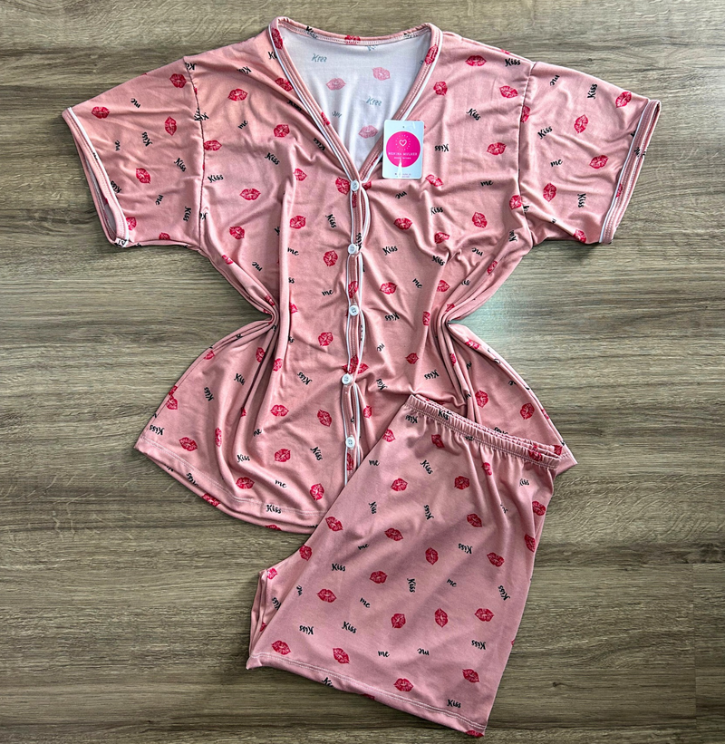 Pijama Feminino Verão Americano